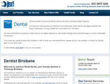 Tablet Screenshot of jephsonstreetdental.com.au